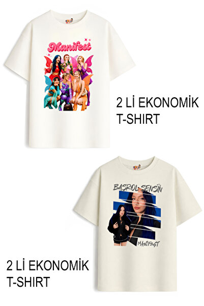 Belya Kids Wear Κοριτσίστικα μπλουζάκια 5 Manifest Design, Οικονομικό Πακέτο ...