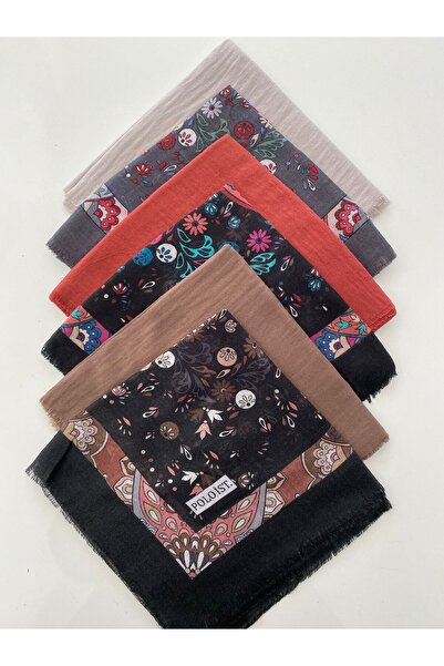 poloist 6 Mixed Patterned Cheesecloth Writing