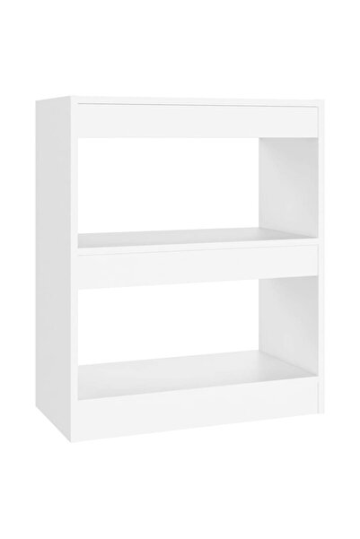 vidaxl Bibliotecă/Separator cameră, alb, 60x30x72 cm