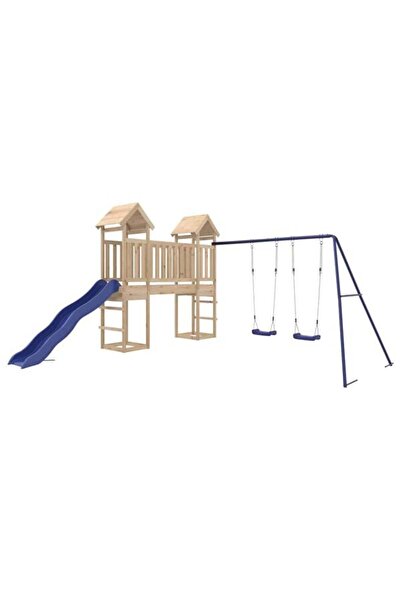 vidaxl Set de joacă pentru exterior, din lemn masiv de pin