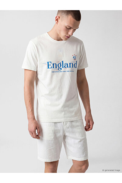 LC Waikiki Vision New Season Fifa 2026 World Cup England Printed Men's T-Shirt