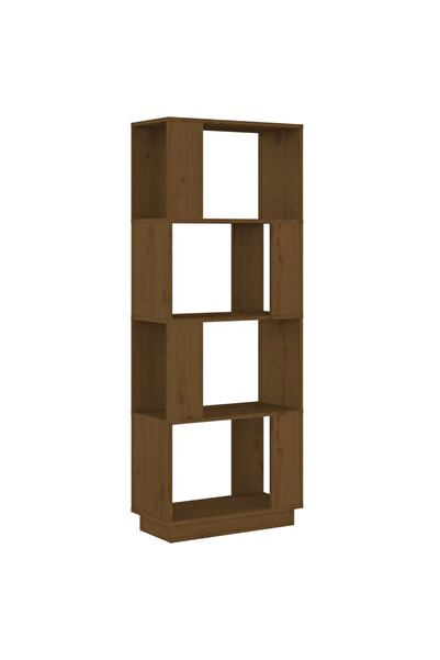 vidaxl Bibliotecă/Separator cameră maro miere 51x25x132 cm lemn pin