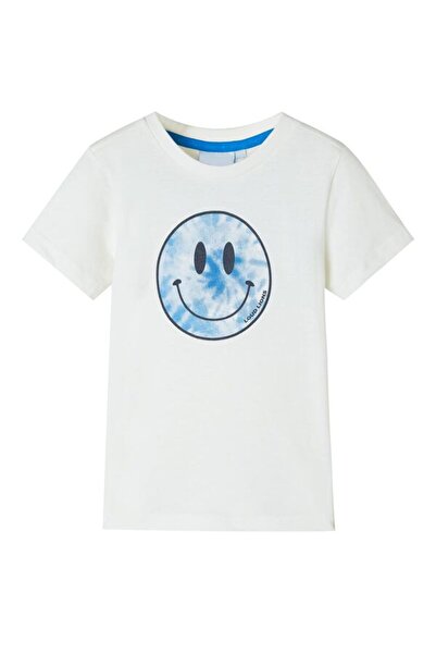 vidaxl Tricou pentru copii, ecru, 104
