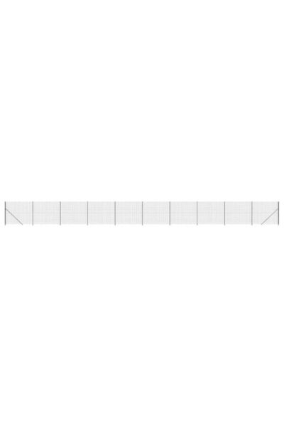 vidaxl Gard din plasă de sârmă cu bordură, antracit, 1,6 x 25 m