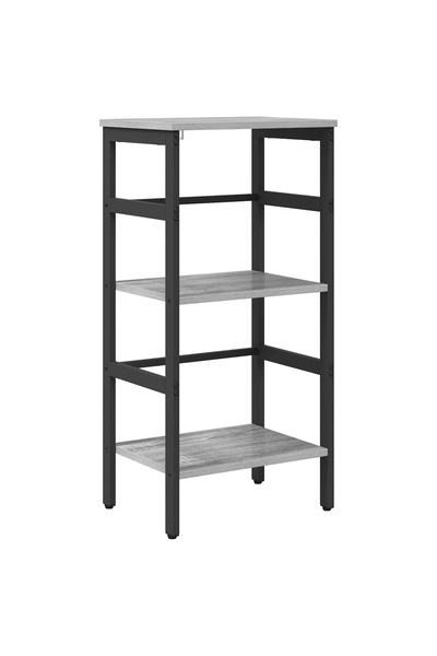 vidaxl Raft pentru cărți Gri Sonoma 40 x 29,5 x 81 cm Lemn compozit