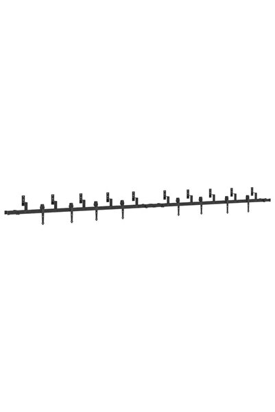 vidaxl Set feronerie ușă glisantă, negru, 427 cm, oțel