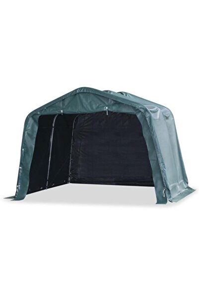 vidaxl Cort detașabil pentru animale Verde închis 3,3 x 3,2 m PVC 550 g/m²