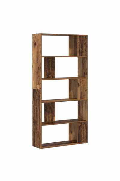 vidaxl Dulap pentru cărți Lemn vechi 80 x 24 x 159 cm Lemn compozit