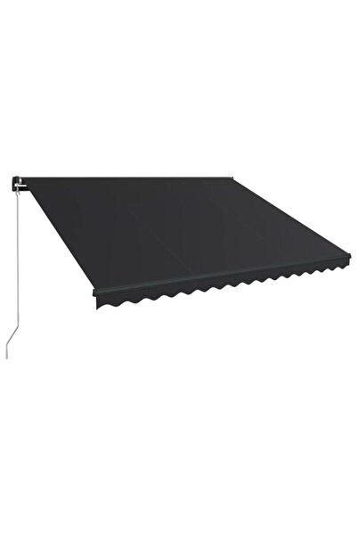 vidaxl Copertină retractabilă manuală, Antracit, 450 x 300 cm