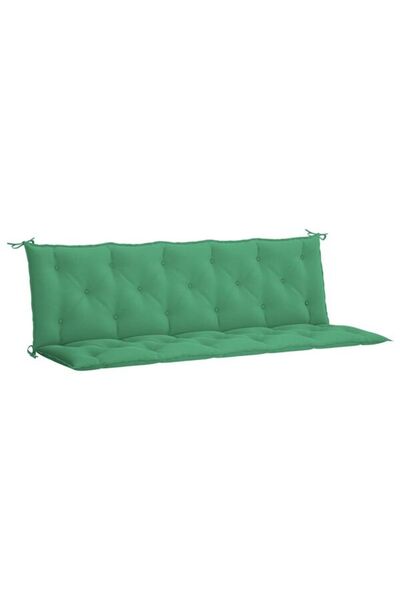 vidaxl Pernă pentru bancă de grădină, verde, 180 x (50+50) x 7 cm, material o...