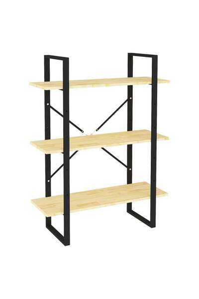 vidaxl Bibliotecă cu 3 rafturi, 80x30x105 cm, lemn masiv de pin