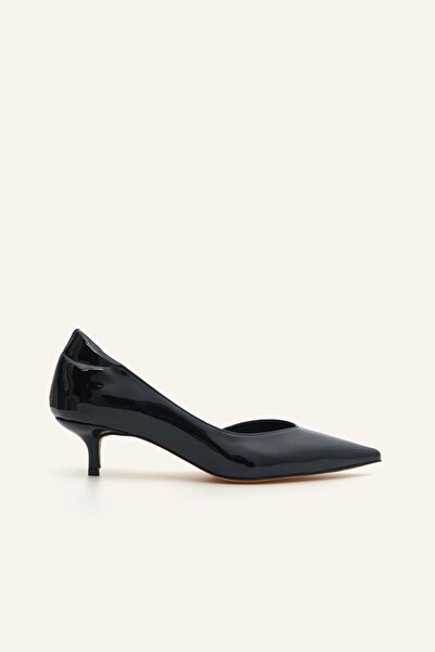 MARCATELLI Siyah Rugan Nüans Stiletto