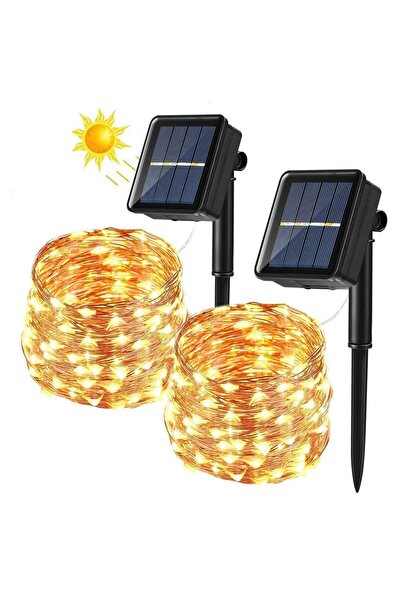 BrizLabs Lumini Șnur Solare, 14 m 120 LED-uri Lumini Decorative Solare Imperm...