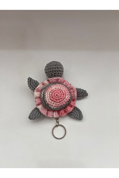 TOIVOS Amigurumi Örgü Kaplumbağa Anahtarlık - - El Yapımı Tasarım