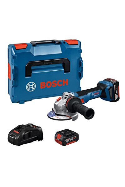 Bosch GWS 18V-11 S 2x5 Ah 125 mm Akülü Taşlama Makinesi 06019N4002