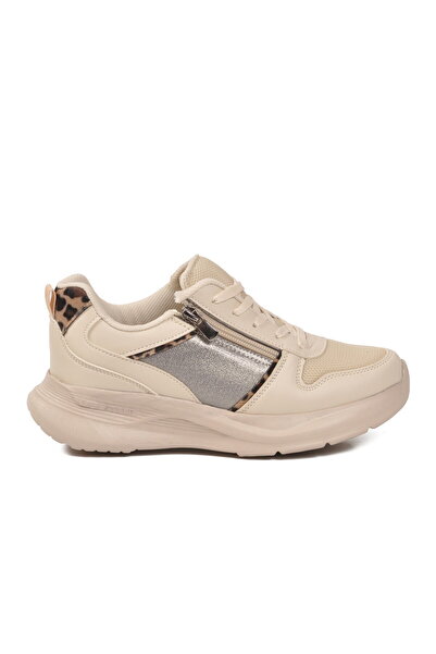 AYAKMOD Beige Leopard Mesh Lightweight Women's Sports Shoes 1017 Z