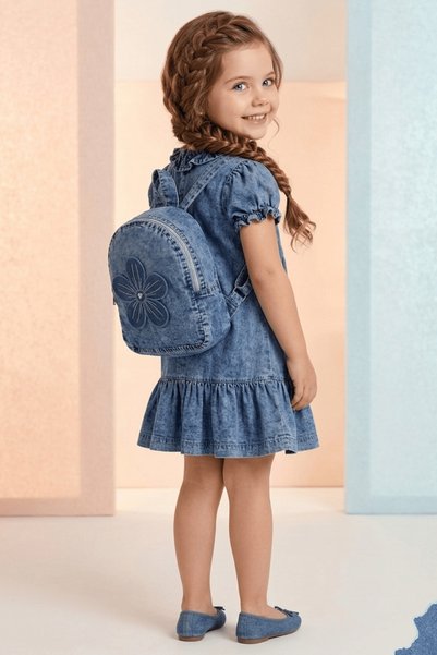 Baby Animals Baby Girl Birthday Party Wedding Dress Short Sleeve Sleeveless Lined with Glitter Bag