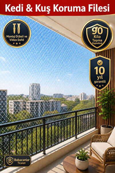 Arkhelais Balcony Net - Bird Protection Net - Cat Protection Safety Net Windo...