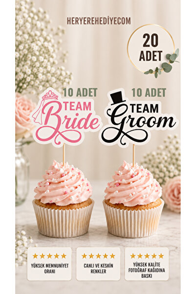 heryerehediye Bekarlığa Veda Partisi, Team Bride Groom Tasarımlı Kürdan Süsü ...