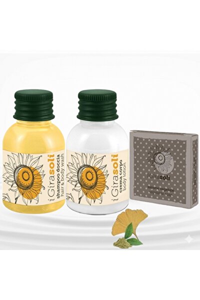 GIRASOLI Set cosmetice hoteliere 2. Cu extract de Ginkgo Biloba și ceai verde