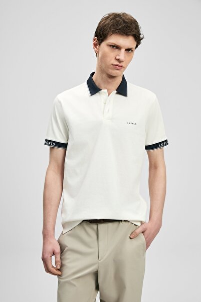 Lufian 111040251 Hold Smart Muška Polo Majica s Kragnom Muška Majica BELA