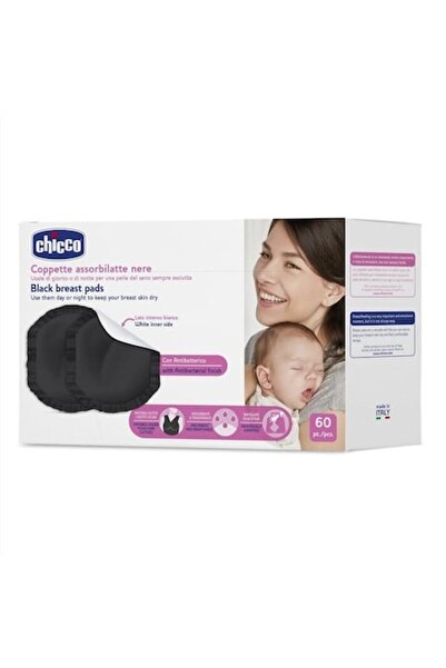 Chicco Set de 60 de tampoane pentru alăptare, Chicco, de unică folosință, negre