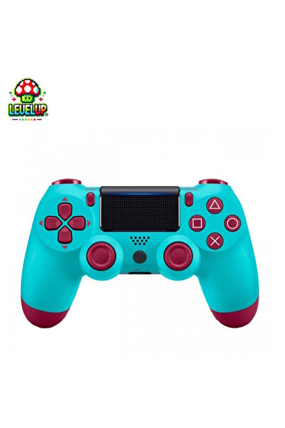 Level Up LevelUp Ασύρματο Χειριστήριο Διπλής Δόνησης για PS4, Παγωμένο Τιρκουάζ