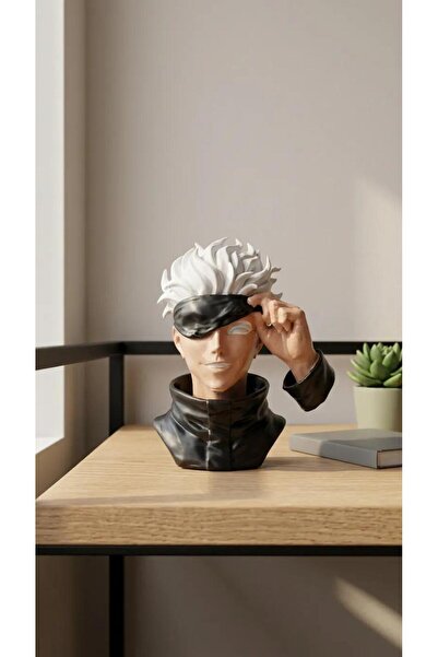 CRAFTEL Jujutsu Kaisen Koleksiyonluk Satoru Gojo Anime Büst Figür 10 cm