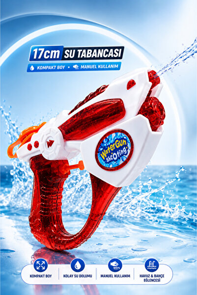 YILDIRIM OYUNCAK 17cm Su Tabancası – Water Gun Havuz ve Bahçe Eğlence Tabanca...