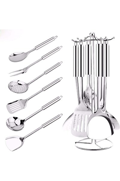 Generic 7 Pcs Kitchen Utensils MultiFunctional Stainless Steel Kitchenware wi...