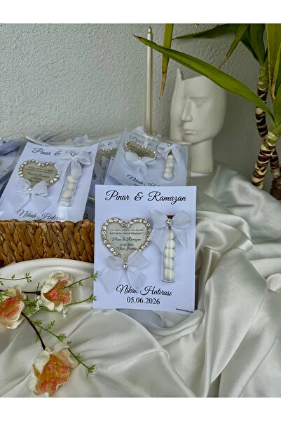 Markasız ucuz Kişiye özel Söz / Nişan /Nikah kalpli epoksi magnet , Cam tüpte...