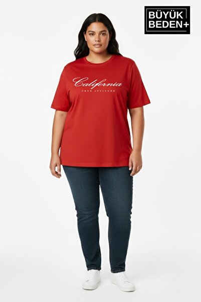 Superlife Süperlife Women's Large Size Handwritten California Printed 3Xl-6Xl...