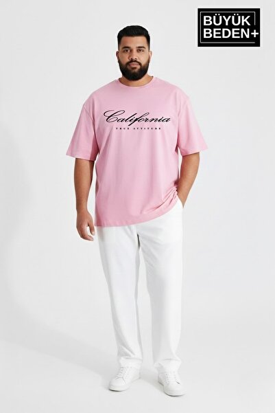 Superlife Süperlife Men's Large Size Handwritten California Printed 3Xl-6Xl C...