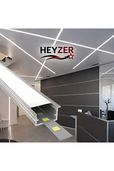 HEYZER 8×14 Kanatlı LED Profili (3 Metre) – Alüminyum(LEDSİZ)