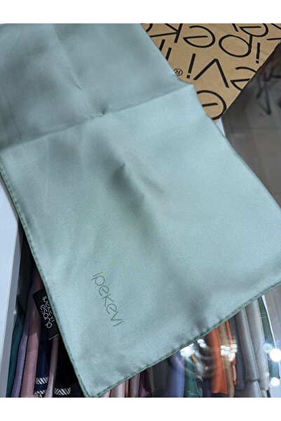 ipekevi Plain Twill Silk Scarf Mint Green 01116