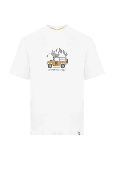 lumberjack ML OASIS 11NAT015 6FX Ecru Tricou pentru bărbați A102156059