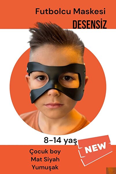 Genel Markalar Victor Osimhen Futbolcu Maskesi Siyah Mat Esnek Çocuk boy Mask...