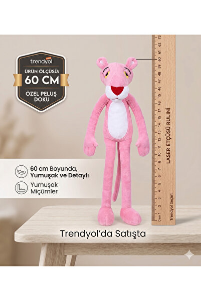 Can Ali Toys Peluş, Efsane Pembe Panter - Pink Panther 60 cm.