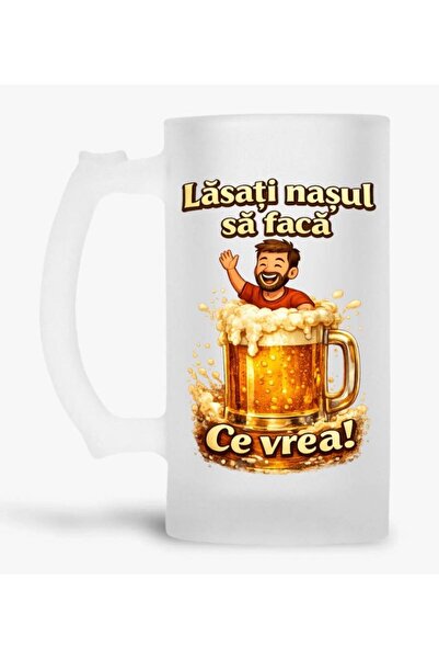Arka9 Halbă personalizată 500 ml – „Lăsați nașul să facă ce vrea”