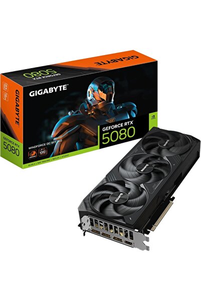 Gigabyte GeForce RTX 5080 WINDFORCE SFF 16G Graphics Card - 16GB GDDR7, 256 B...