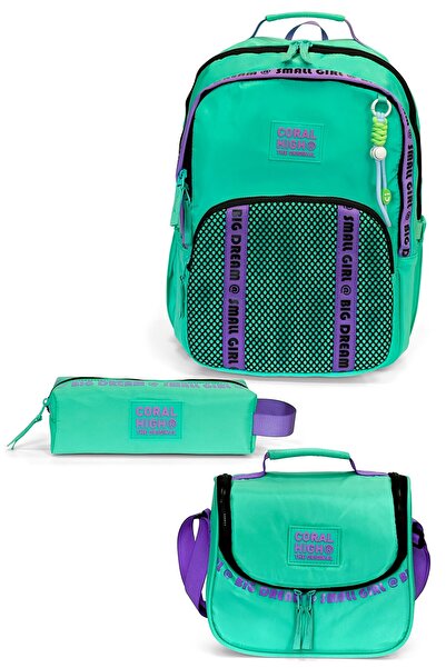 Coral High Water Green 3-Piece School Bag Set Set0124407