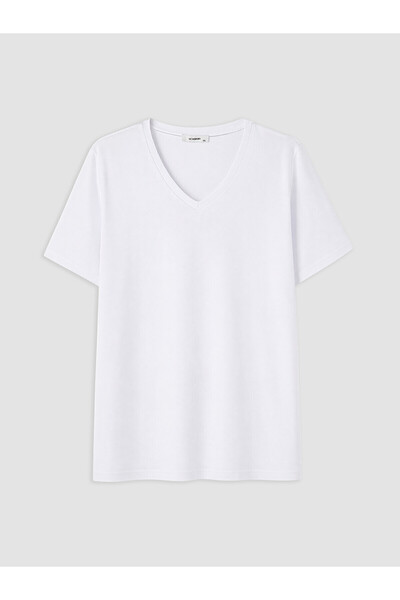 LC Waikiki Nevavm with Difference Big Size 100% Cotton Women's T-Shirt