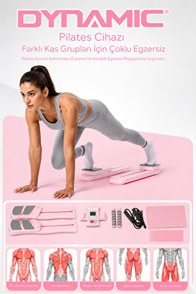 Dynamic Pilates Aleti Katlanabilir Kaydırmalı Egzersiz Sistemi Portable Pilat...