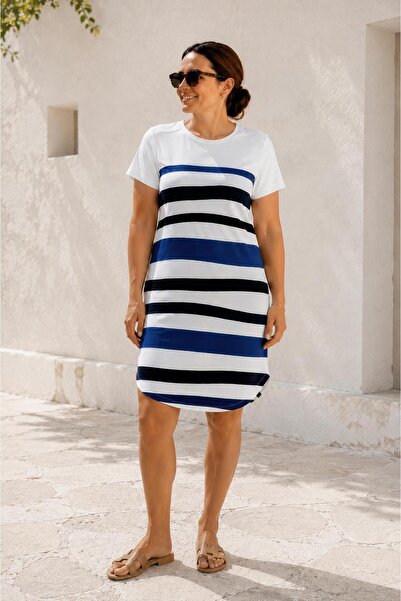 ALEXANDERGARDI Striped Relaxed Fit Dress
