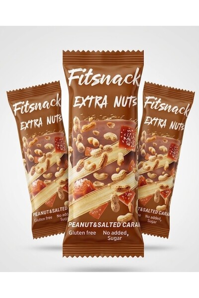 Fitsnack الفول السوداني والكراميل المملح - 3*45 جرام