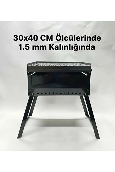 piknik sepeti ALAZ Katlanır Mangal 30x40 cm 1.5 mm Kalınlık