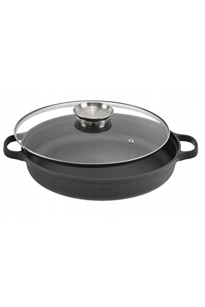 Rossner Tigaie din aluminiu 35cm, Oală, Capac cu dozator