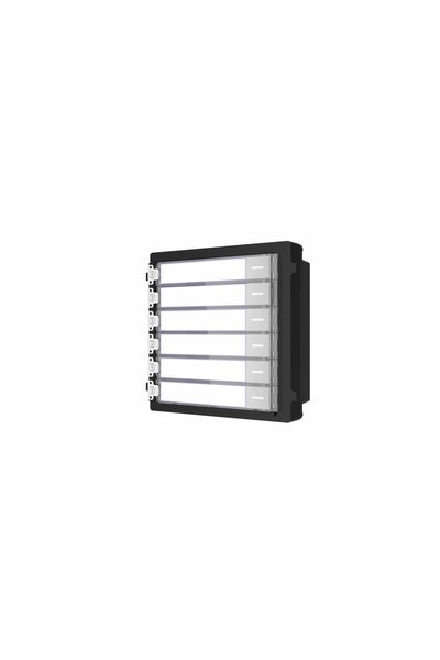 Hikvision DS-KD-KK Modul de extensie interfon video cu 6 butoane, IP65, Ilumi...