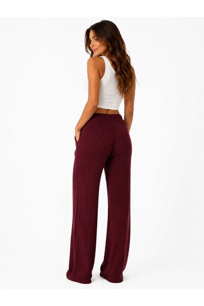 one depot only for quality life Buble Zigzag Pocketless Palazo Summer Trouser...