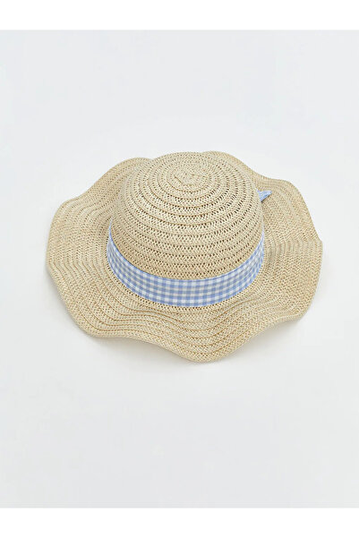 LC Waikiki Beige Girl's Straw Beach Hat